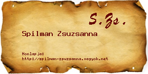 Spilman Zsuzsanna névjegykártya